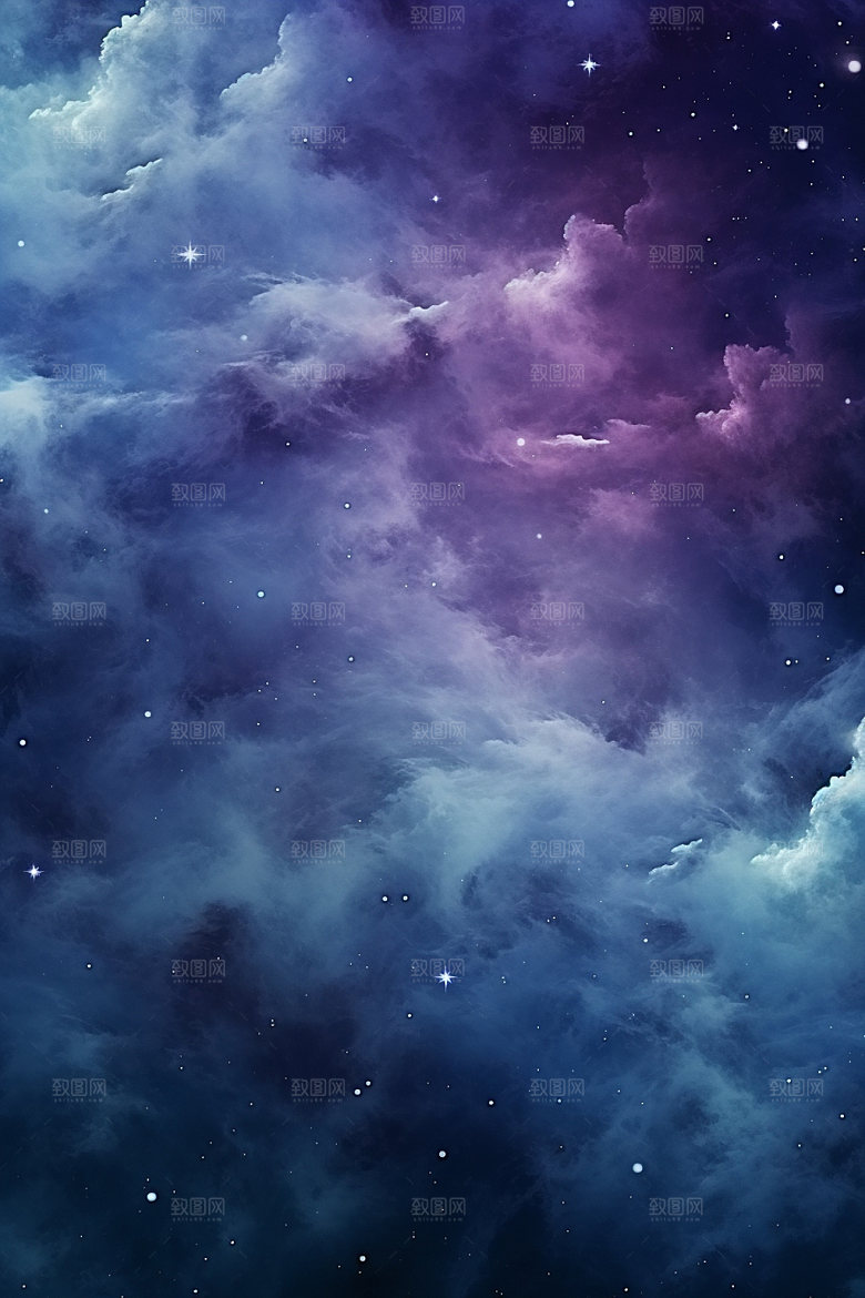 宇宙星空灿烂浪漫素材