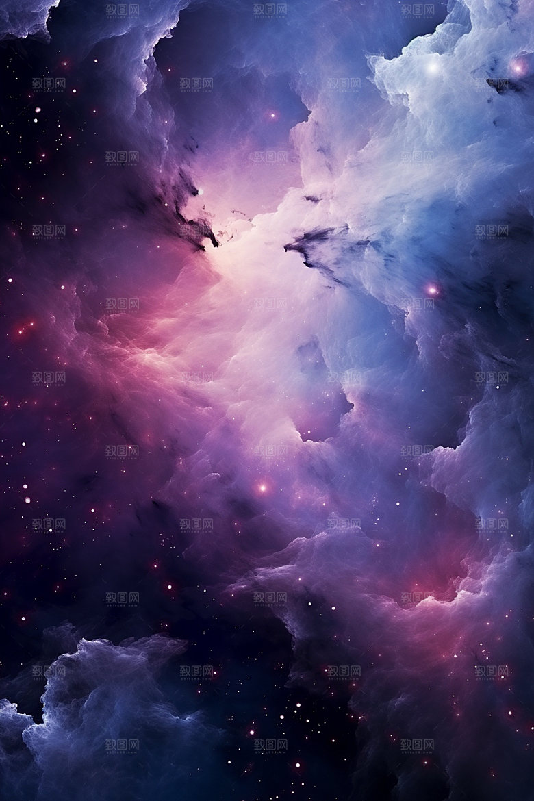 宇宙星空唯美夜空素材