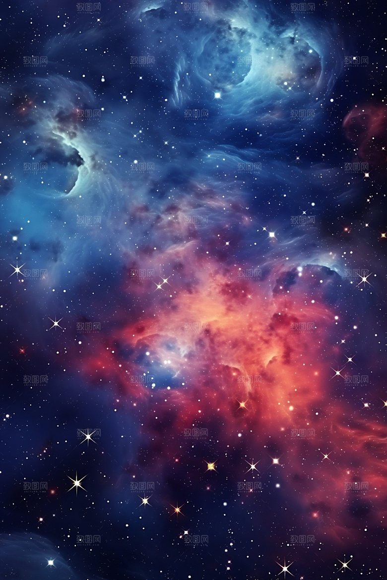 宇宙星空唯美星云素材