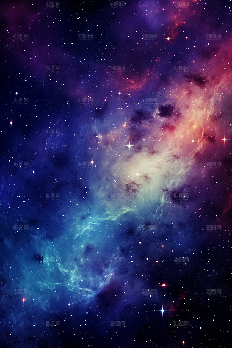 宇宙星空唯美未来素材