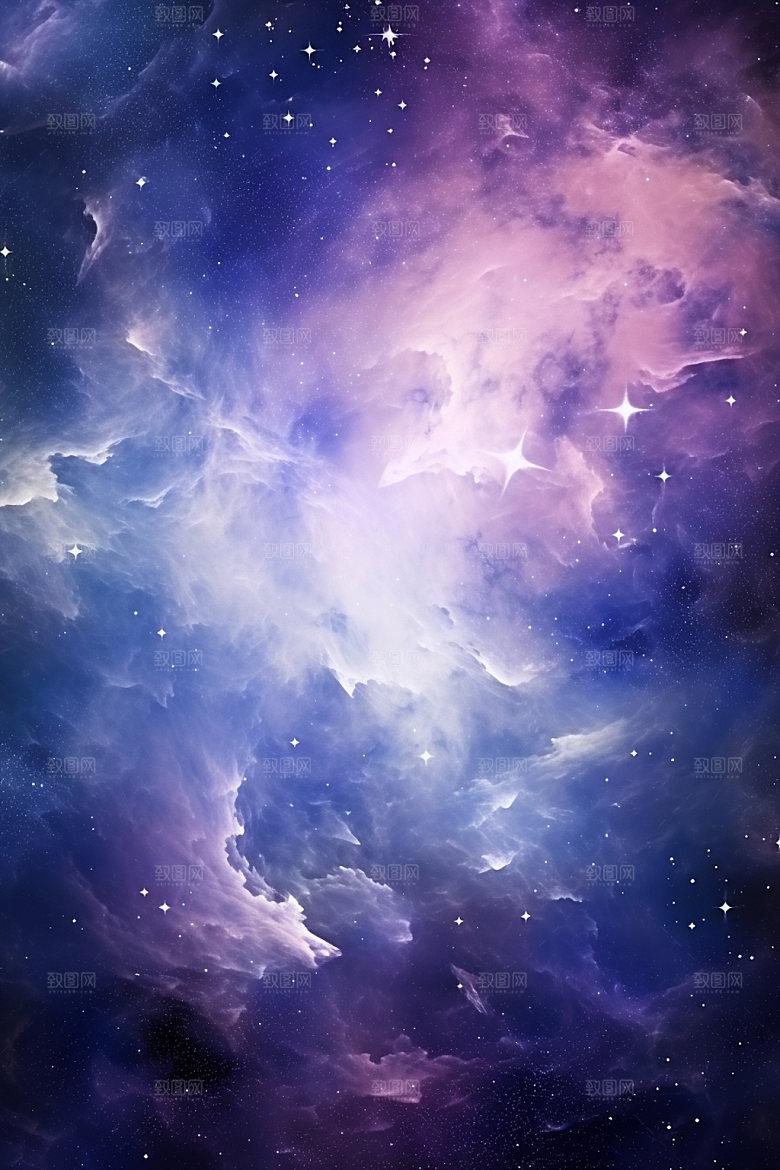 宇宙星空唯美星云素材