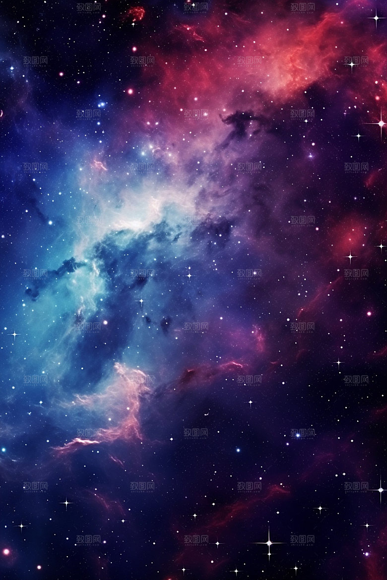 宇宙星空灿烂星云素材