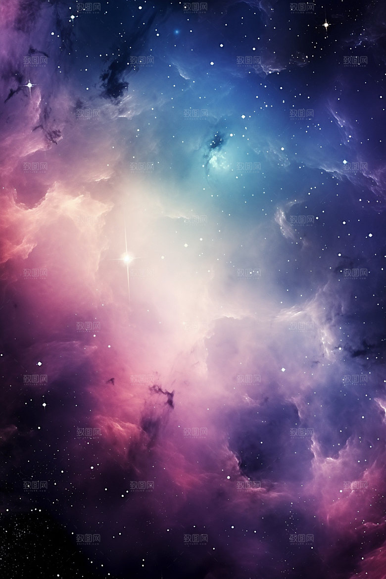 宇宙星空未来灿烂素材