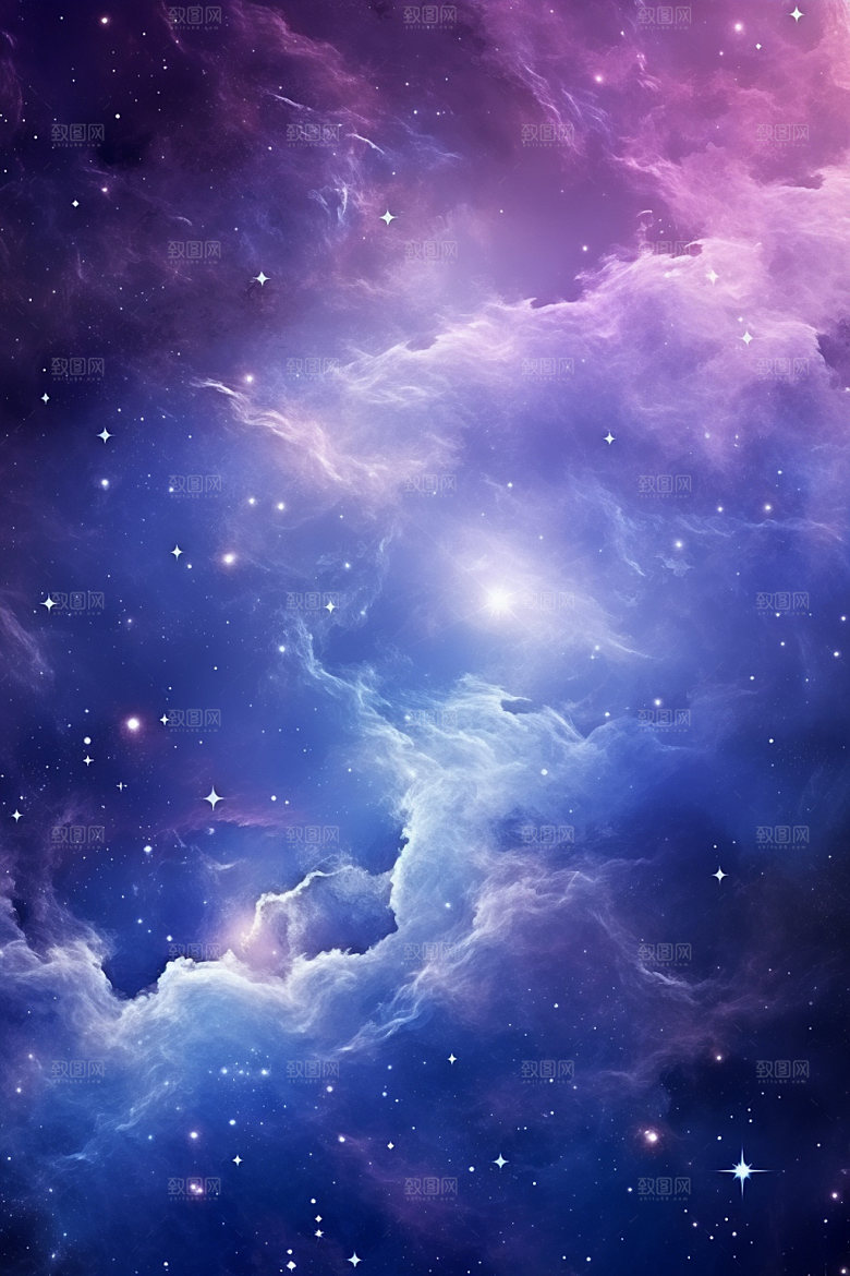 宇宙星空浪漫灿烂素材