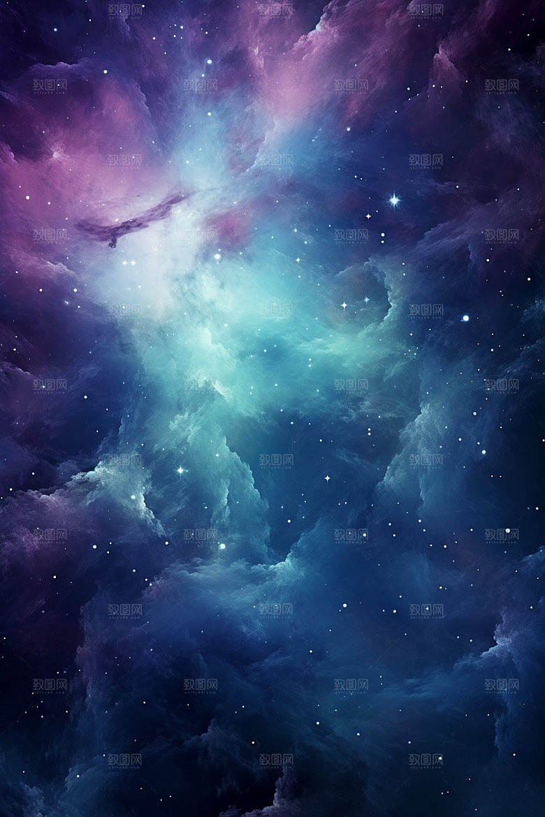 宇宙星空灿烂浪漫素材