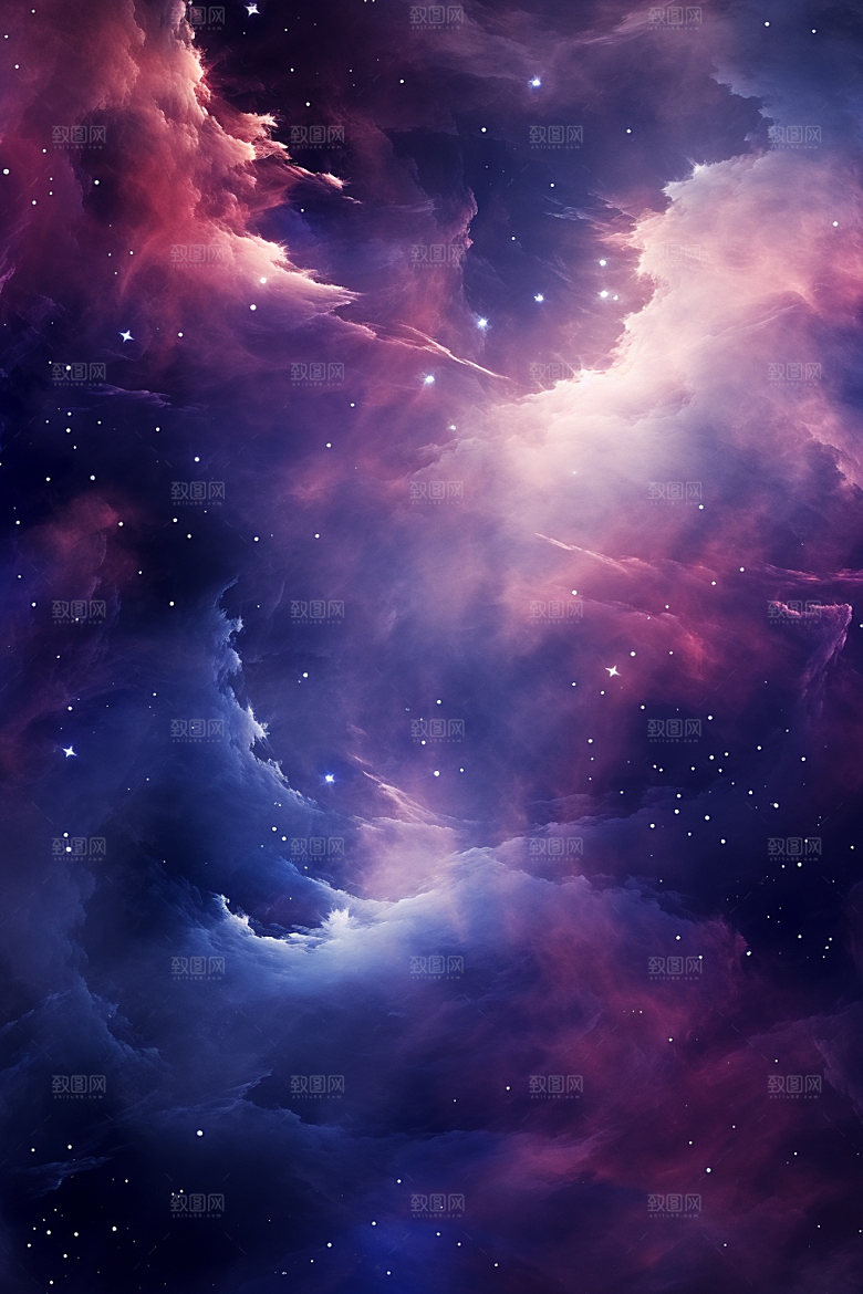 宇宙星空灿烂未来素材