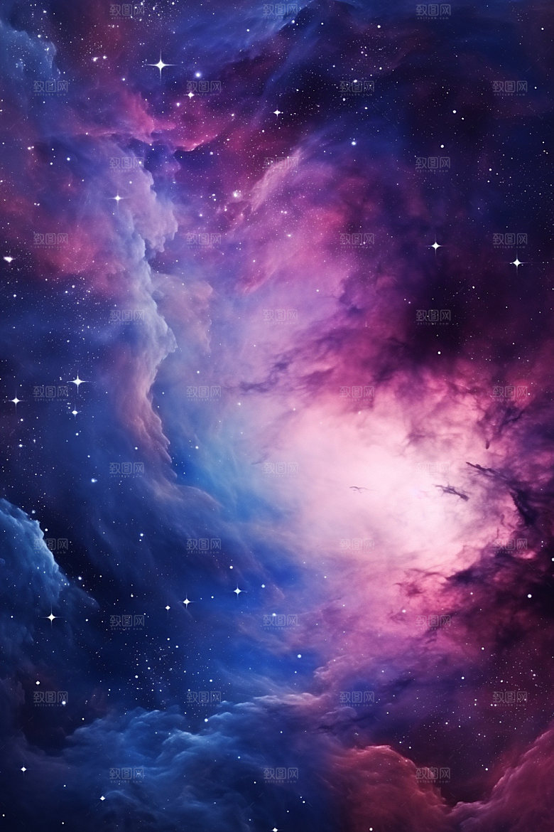 宇宙星空唯美星云素材