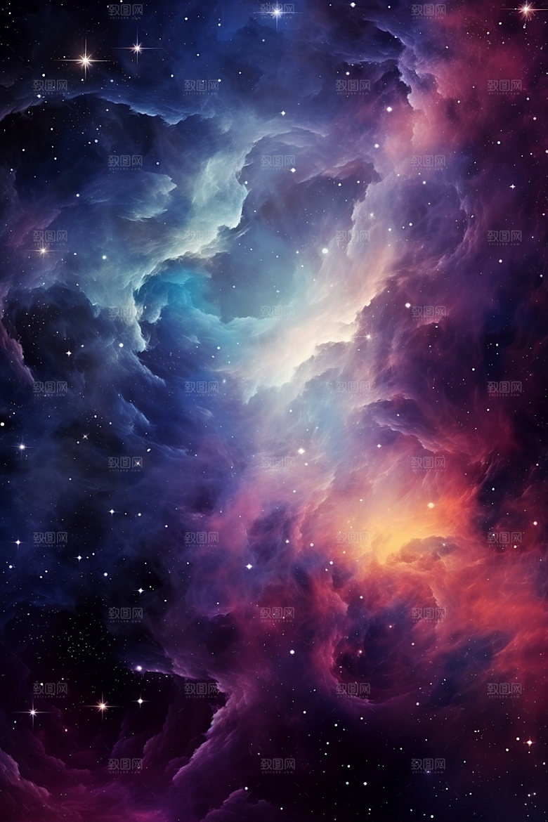 宇宙星空浪漫星云素材
