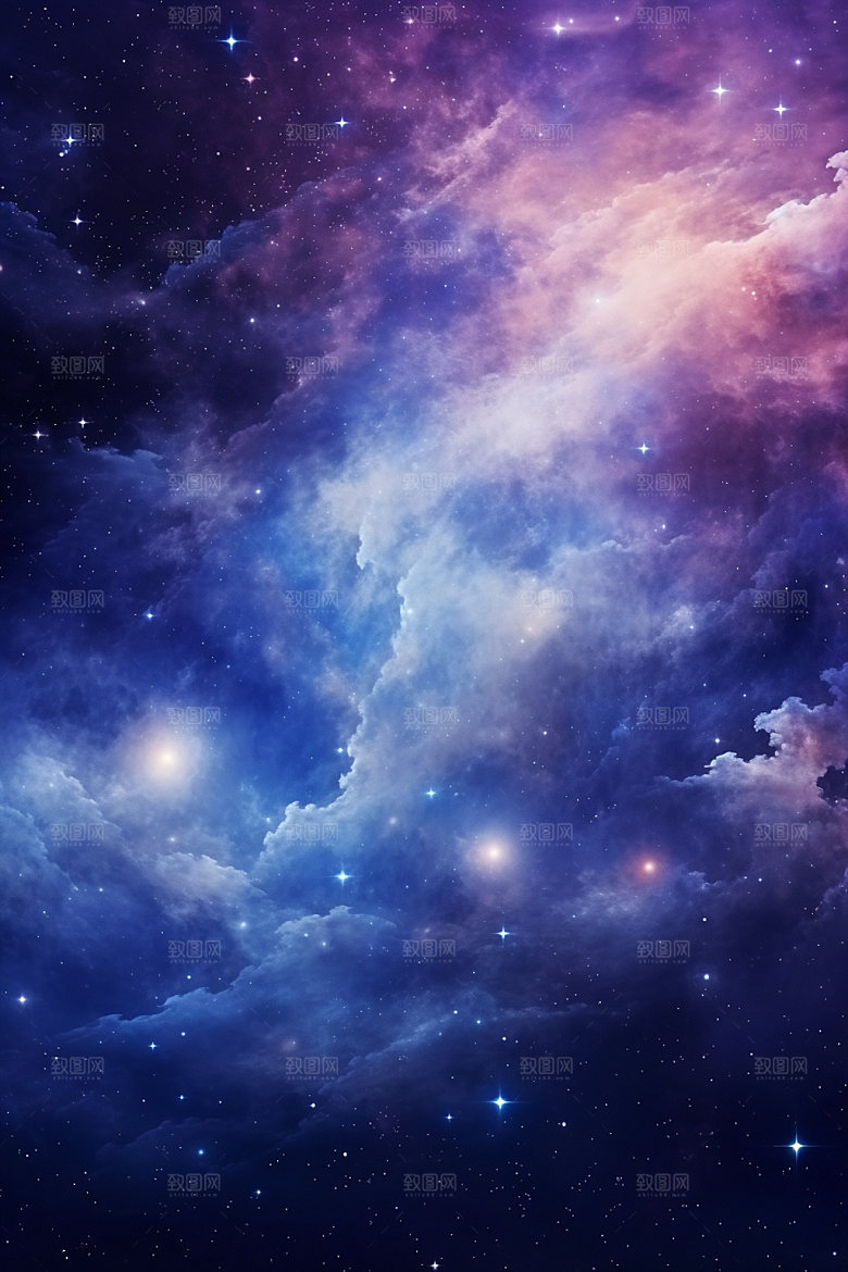 宇宙星空唯美星云素材