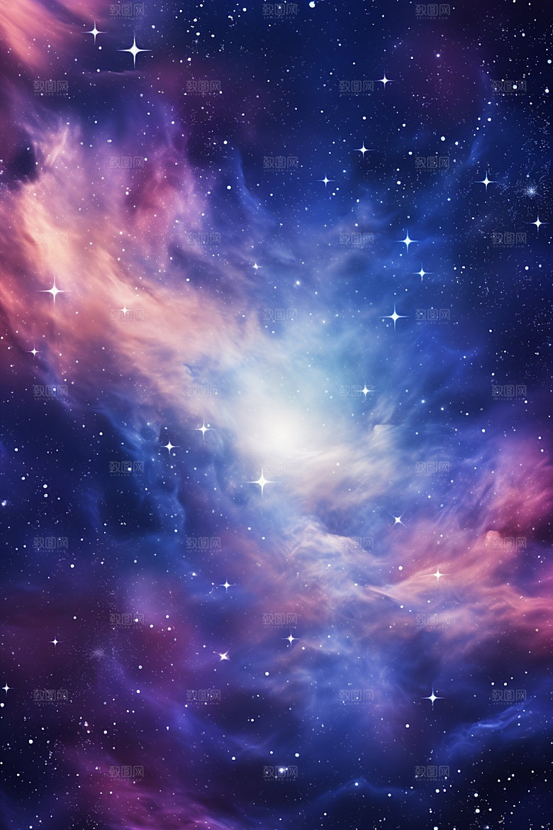宇宙星空灿烂星云素材