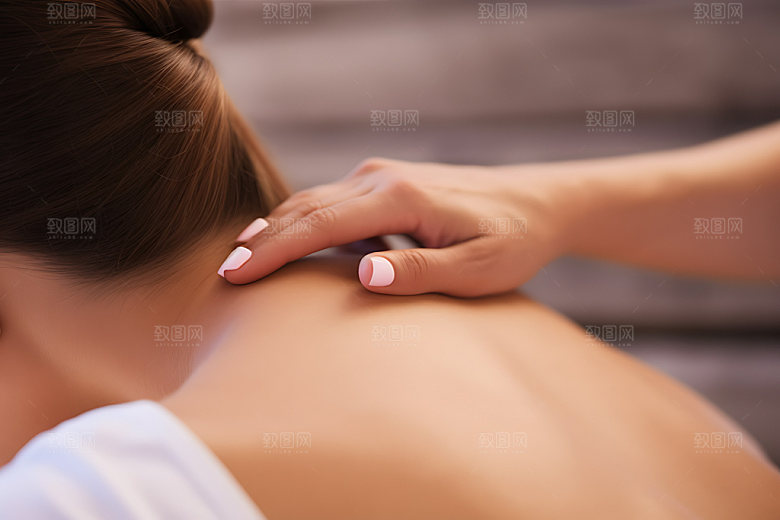 中医推拿拉伸健康摄影图