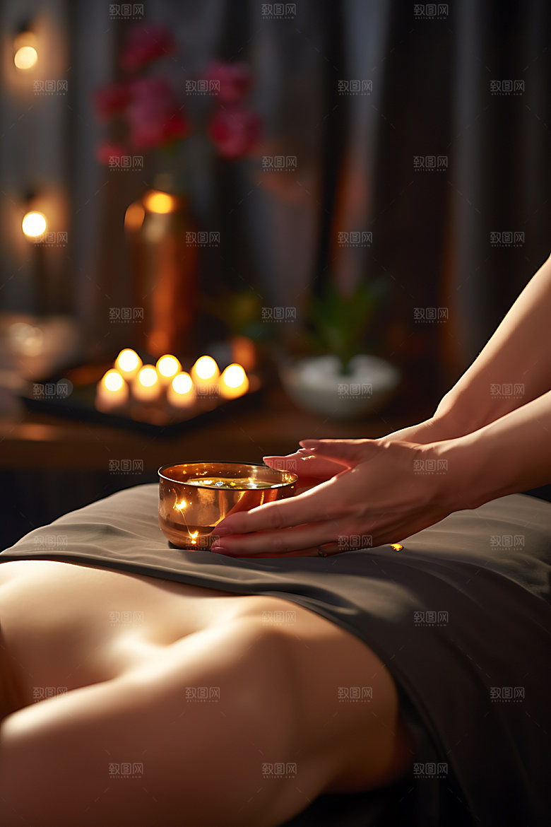 中医推拿拉伸健康摄影图