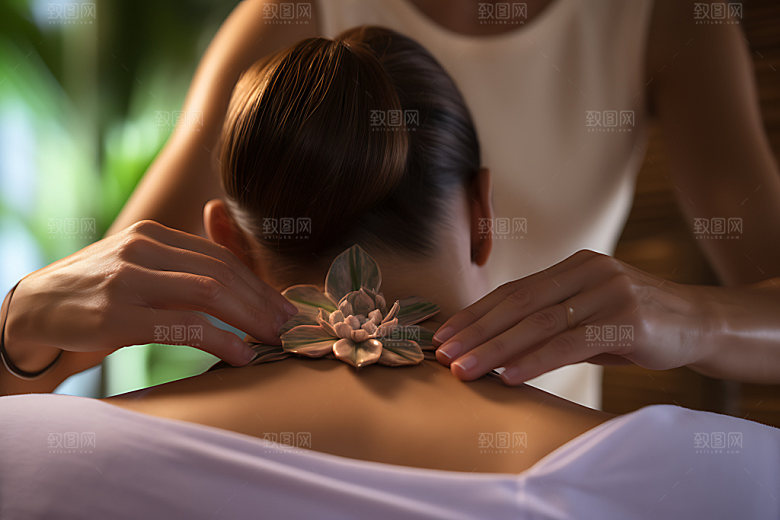 中医推拿正骨理疗摄影图
