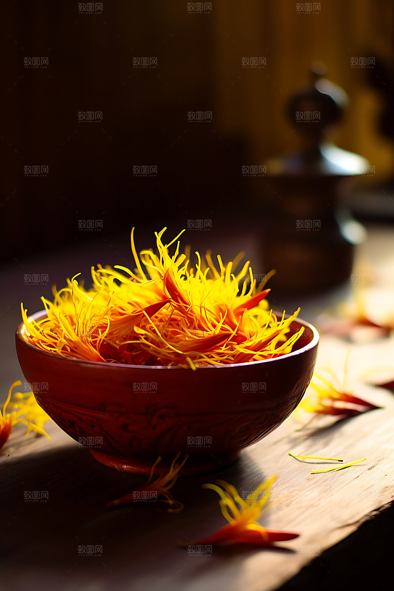 藏红花滋补高清摄影图