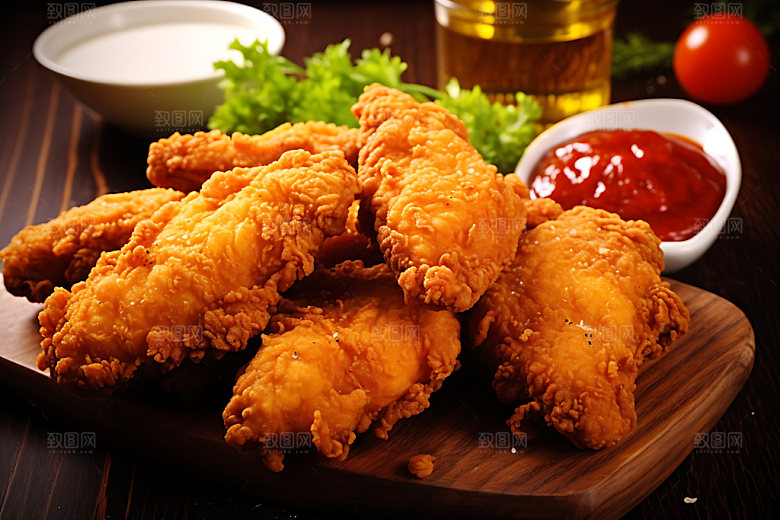 炸鸡高清美食摄影图