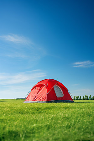 帐篷露营户外自然摄影图