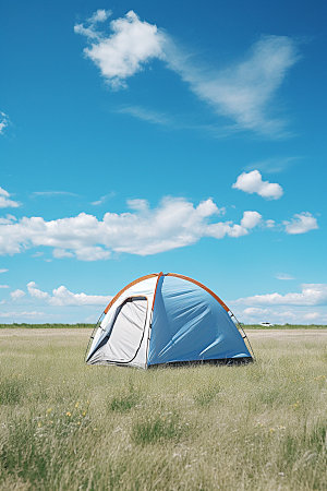 帐篷露营旅行徒步摄影图