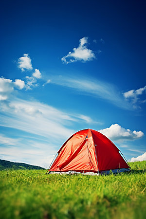 帐篷露营高清风光摄影图