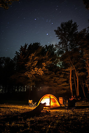 帐篷露营自然高清摄影图