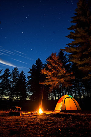 帐篷露营高清旅行摄影图