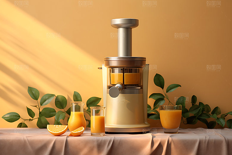 榨汁机饮品果汁制作效果图