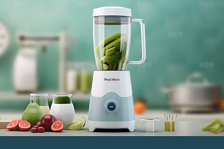 榨汁机小家电果汁制作效果图