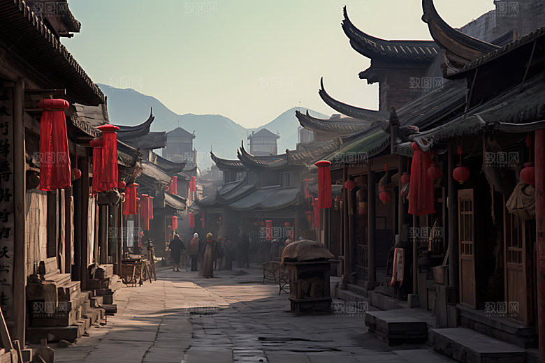 镇北堡影视基地大话西游古迹摄影图