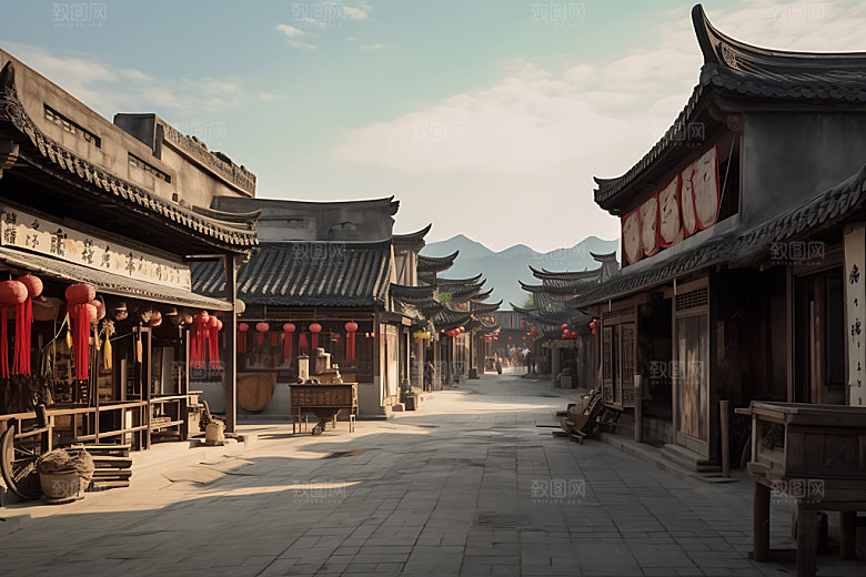 镇北堡影视基地宁夏古迹摄影图