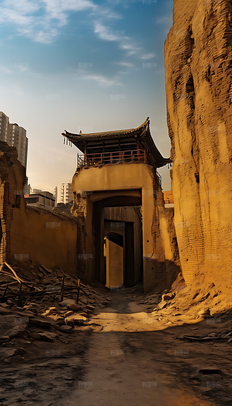 镇北堡影视基地古迹影视城摄影图