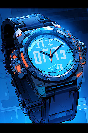 智能手表广告科技素材