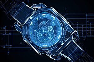 智能手表广告科技素材