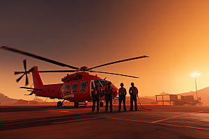 直升机救援高空救援专业搜救摄影图