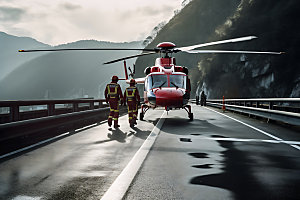 直升机救援专业搜救搜救队摄影图