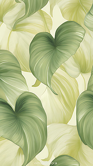 植物绿色纹理底纹背景图