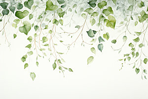 植物底纹藤蔓背景图