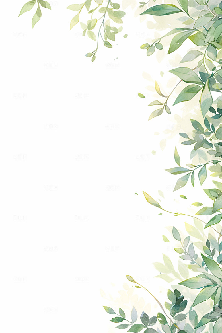 植物枝叶高清背景图