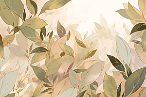 植物树叶底纹背景图