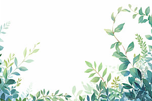 植物树叶底纹背景图