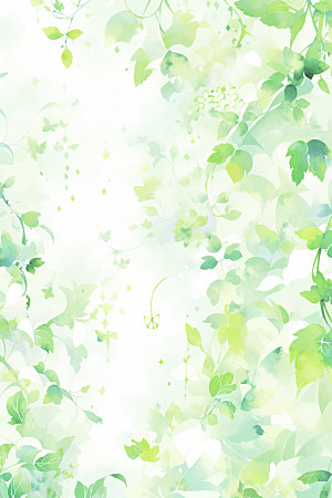 植物绿色枝叶背景图
