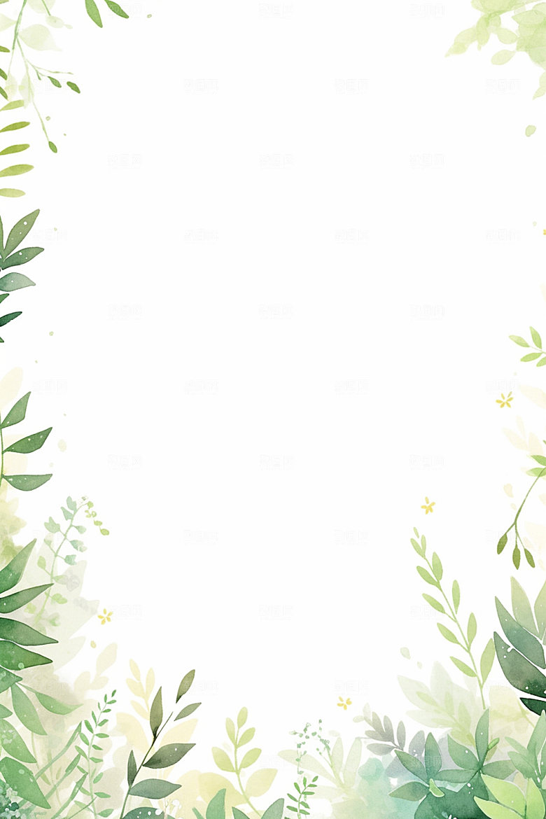 植物树叶底纹背景图