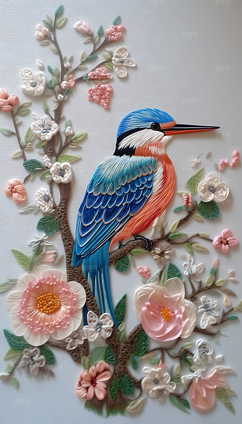 中国风花鸟花卉自然装饰画