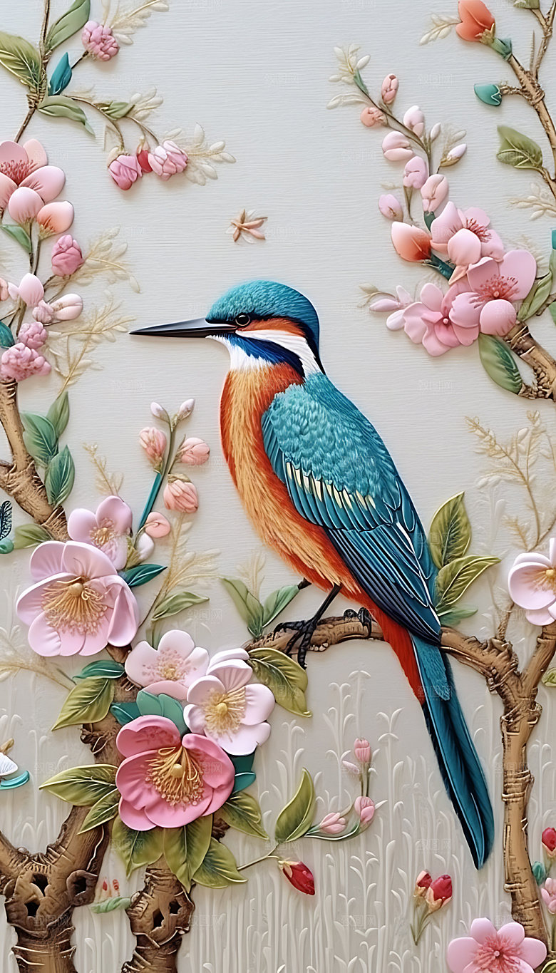 中国风花鸟鸟类自然装饰画