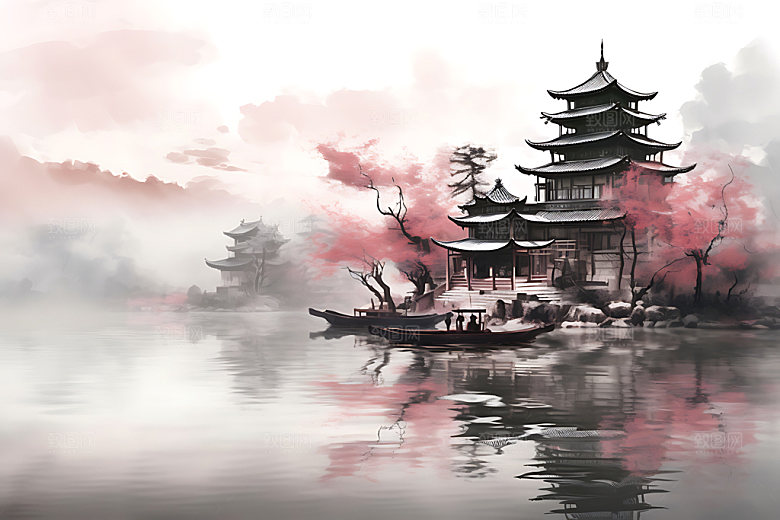 水墨传统中国风装饰画
