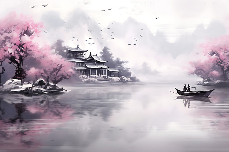 水墨传统中国画装饰画