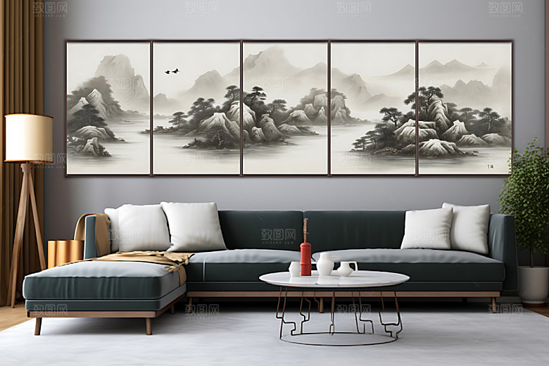 水墨国画中国画装饰画