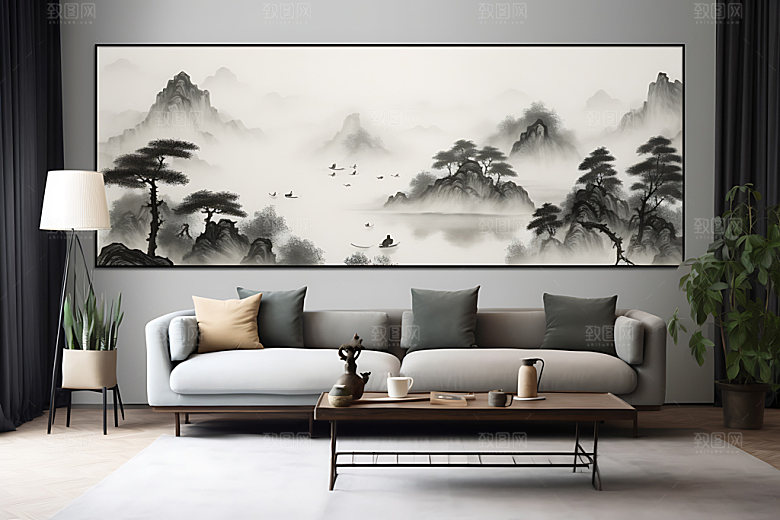 水墨中国画国画装饰画