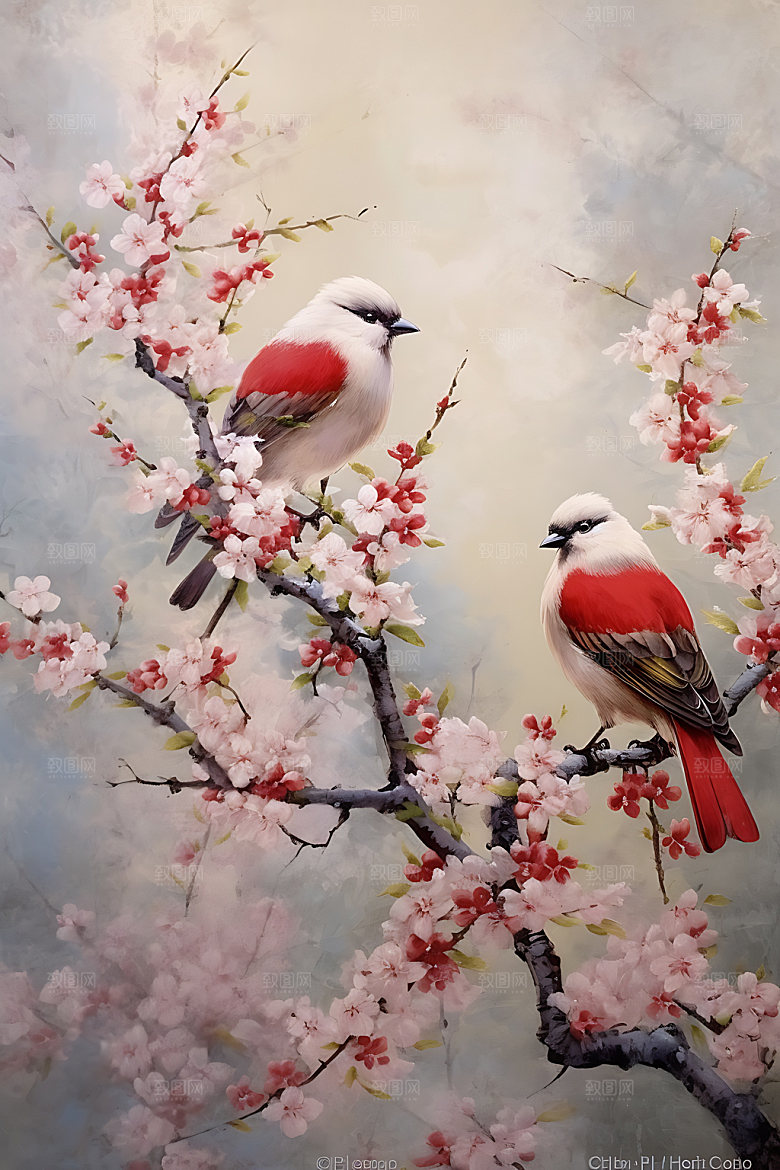 山水工笔画中国画装饰画