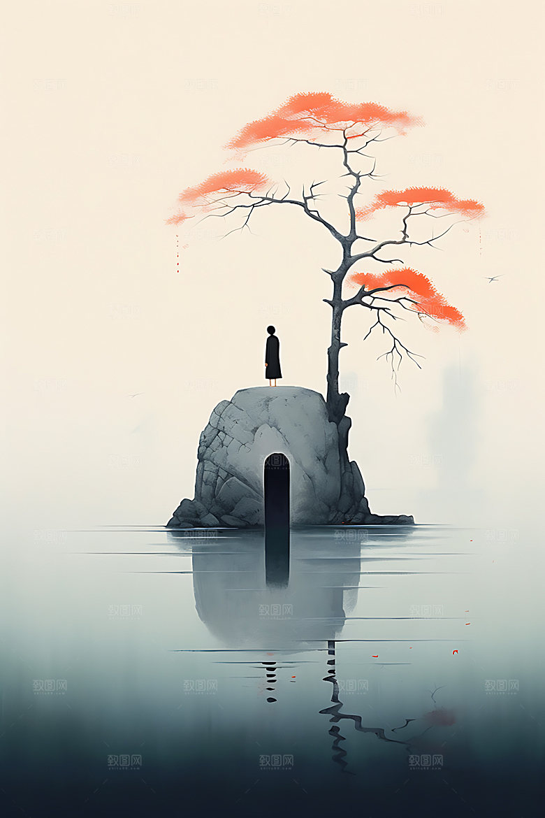 山水中国画工笔画装饰画