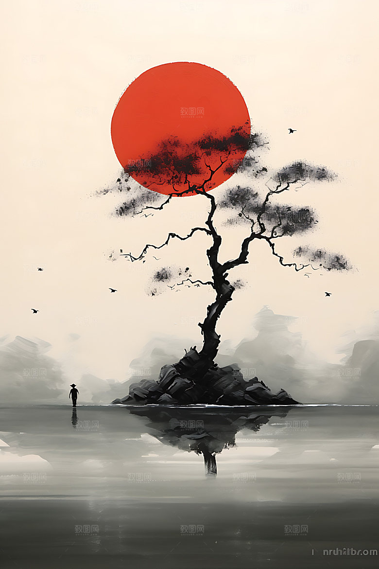 山水中式中国风装饰画