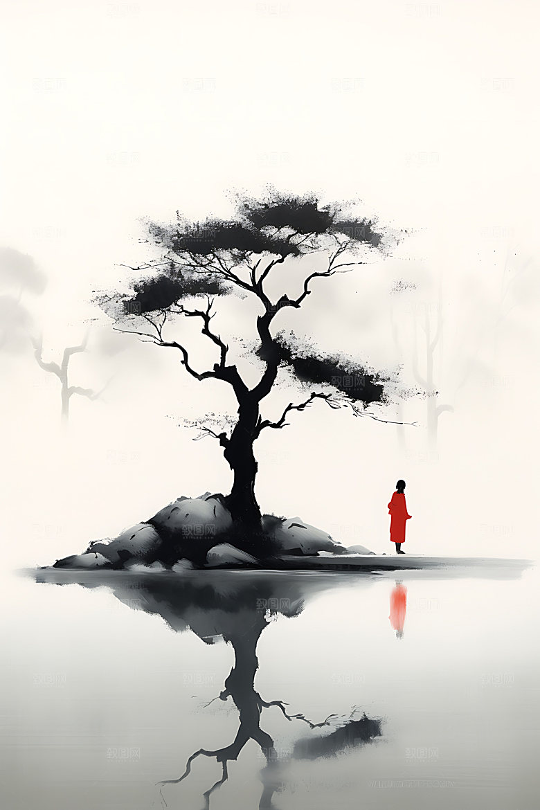 山水中国画写意装饰画
